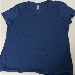 Brand new dark blue V-neck T-shirt
